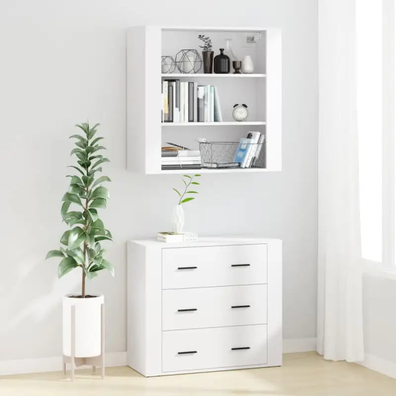 Trendy hoge kast van bewerkt hout met duurzame kwaliteit - Dressoirs & buffetkasten