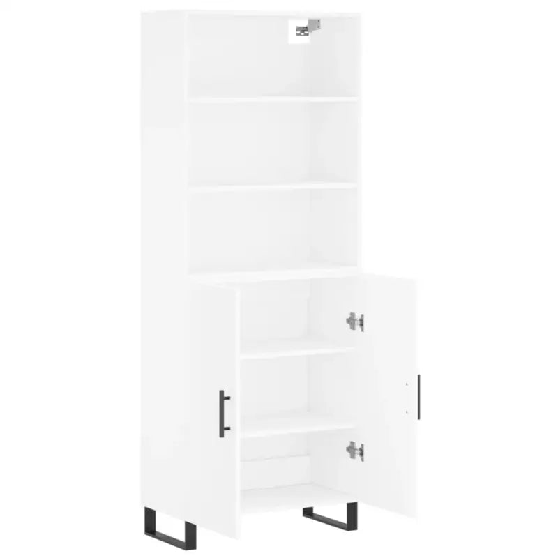 Trendy hoge kast van bewerkt hout met duurzame kwaliteit - Dressoirs & buffetkasten