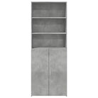 Trendy hoge kast van bewerkt hout met elegante charme - Dressoirs & buffetkasten