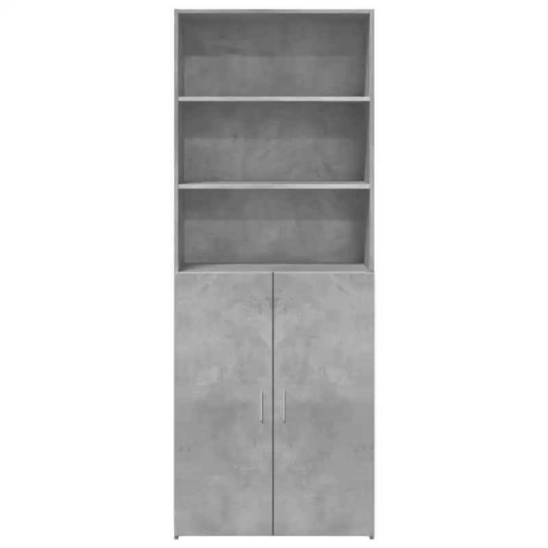 Trendy hoge kast van bewerkt hout met elegante charme - Dressoirs & buffetkasten