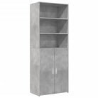 Trendy hoge kast van bewerkt hout met elegante charme - Dressoirs & buffetkasten