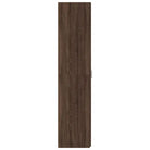 Trendy hoge kast van bewerkt hout met elegante uitstraling - Dressoirs & buffetkasten