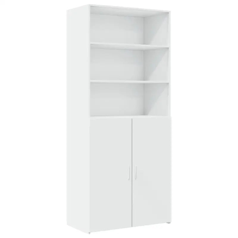 Trendy hoge kast van bewerkt hout met elegante uitstraling - Dressoirs & buffetkasten