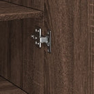 Trendy hoge kast van bewerkt hout met elegante uitstraling - Dressoirs & buffetkasten