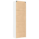 Trendy hoge kast van bewerkt hout met elegante uitstraling - Dressoirs & buffetkasten