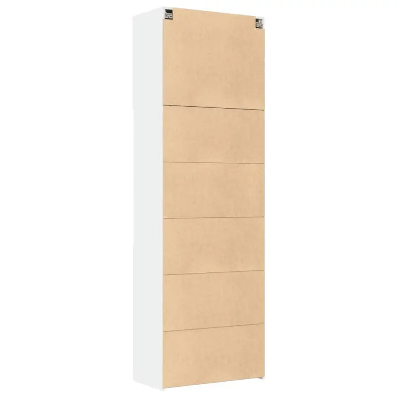 Trendy hoge kast van bewerkt hout met elegante uitstraling - Dressoirs & buffetkasten