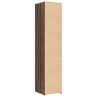 Trendy hoge kast van bewerkt hout met elegante uitstraling - Dressoirs & buffetkasten