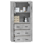 Trendy hoge kast van bewerkt hout met unieke charme en duurzaamheid - Dressoirs & buffetkasten
