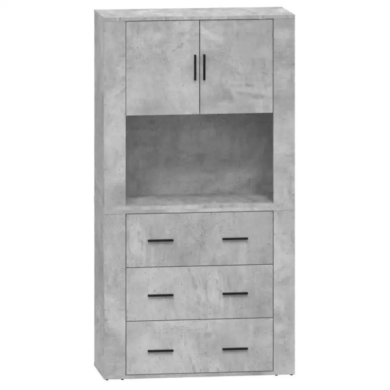 Trendy hoge kast van bewerkt hout met unieke charme en duurzaamheid - Dressoirs & buffetkasten