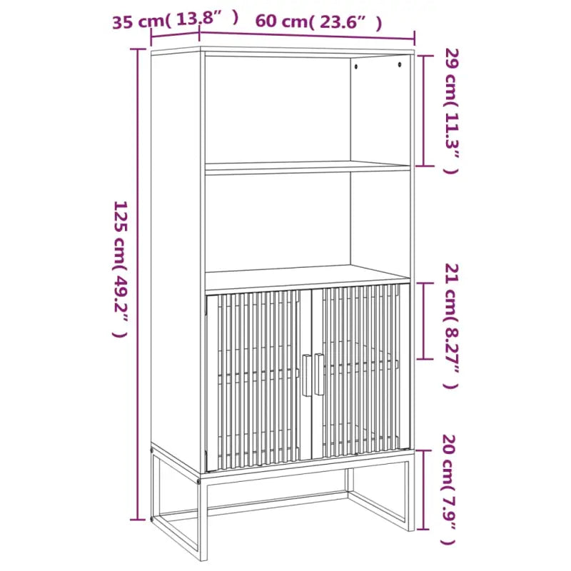 Trendy hoge kast van bewerkt hout voor je bestaande interieur - Opbergkasten & lockerkasten