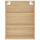 Trendy hoge kast van duurzaam bewerkt hout met charmante uitstraling - Dressoirs & buffetkasten