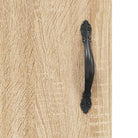 Trendy hoge kast van duurzaam bewerkt hout met charmante uitstraling - Dressoirs & buffetkasten