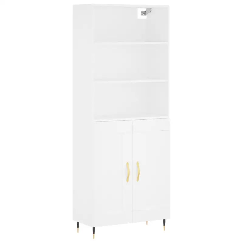 Trendy hoge kast van duurzaam bewerkt hout voor een uniek interieur - Dressoirs & buffetkasten