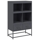 Trendy hoge kast van duurzaam staal voor een elegante interieurstijl - Dressoirs & buffetkasten