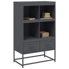 Trendy hoge kast van duurzaam staal voor een elegante interieurstijl - Dressoirs & buffetkasten
