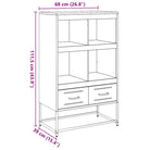 Trendy hoge kast van duurzaam staal voor een elegante interieurstijl - Dressoirs & buffetkasten