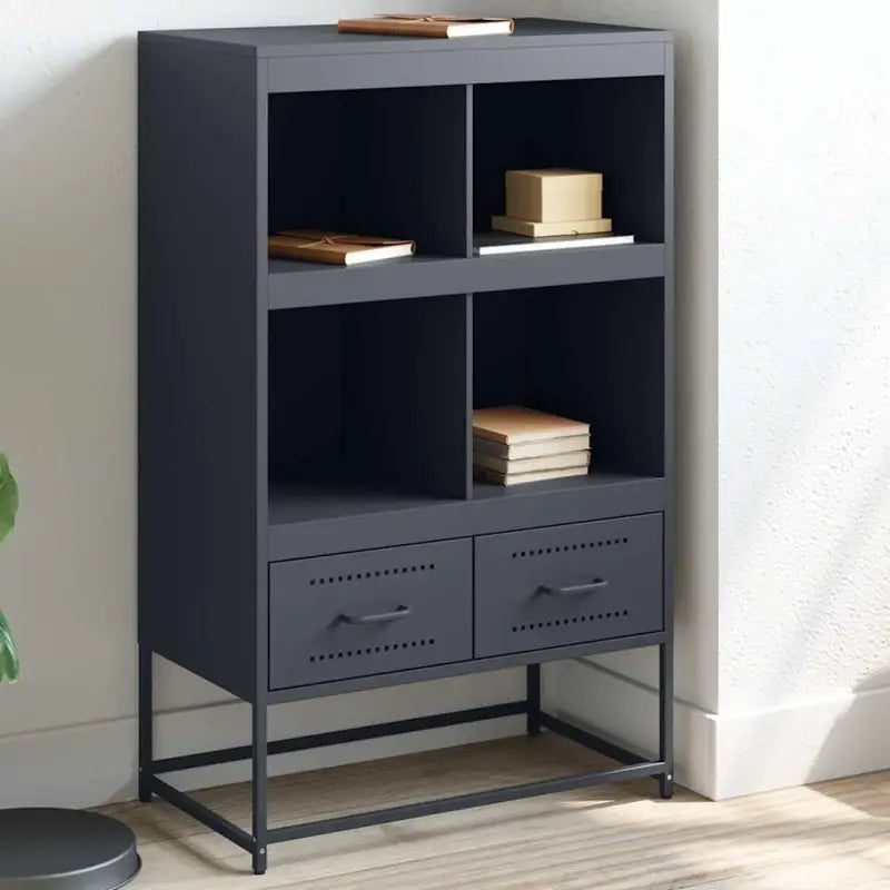 Trendy hoge kast van duurzaam staal voor een elegante interieurstijl - Dressoirs & buffetkasten