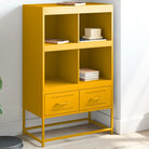 Trendy hoge kast van duurzaam staal voor een elegante interieurstijl - Geel / 1 - Dressoirs & buffetkasten