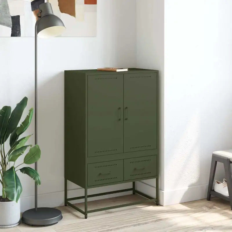 Trendy hoge kast van duurzaam staal voor een elegante uitstraling - Dressoirs & buffetkasten