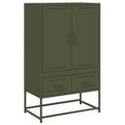 Trendy hoge kast van duurzaam staal voor een elegante uitstraling - Dressoirs & buffetkasten