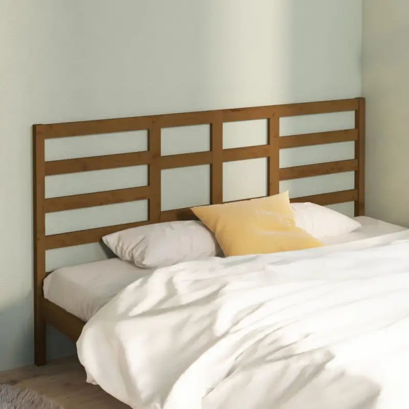 Trendy hoofdbord in massief grenenhout voor een slaapkamer uitstraling - Honingbruin / 186 x 104 cm / 1 - Hoofdborden