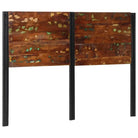 Trendy hoofdbord van massief mangohout voor een complete slaapkamerlook - 140 cm / 1 / massief gerecycled hout