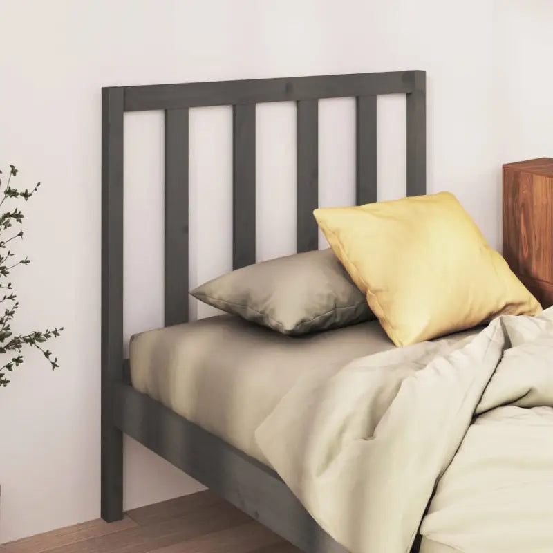 Trendy hoofdborden en voetborden van massief grenenhout voor elk interieur - Grijs / 96 x 100 cm / 1 - Hoofdborden