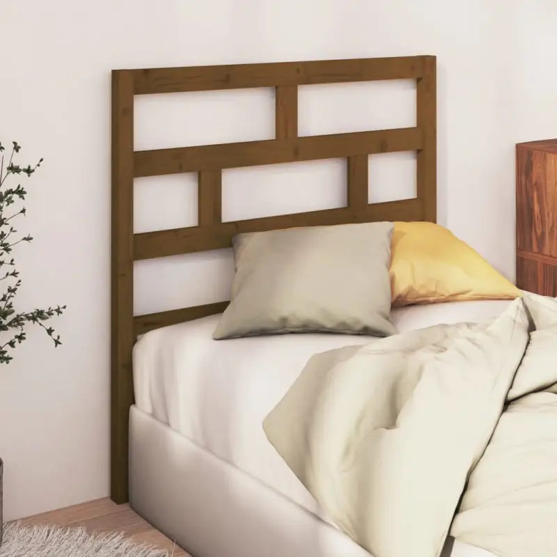 Trendy hoofdborden en voetborden van massief grenenhout voor elke slaapkamer - Honingbruin / 81 x 100 cm / 1