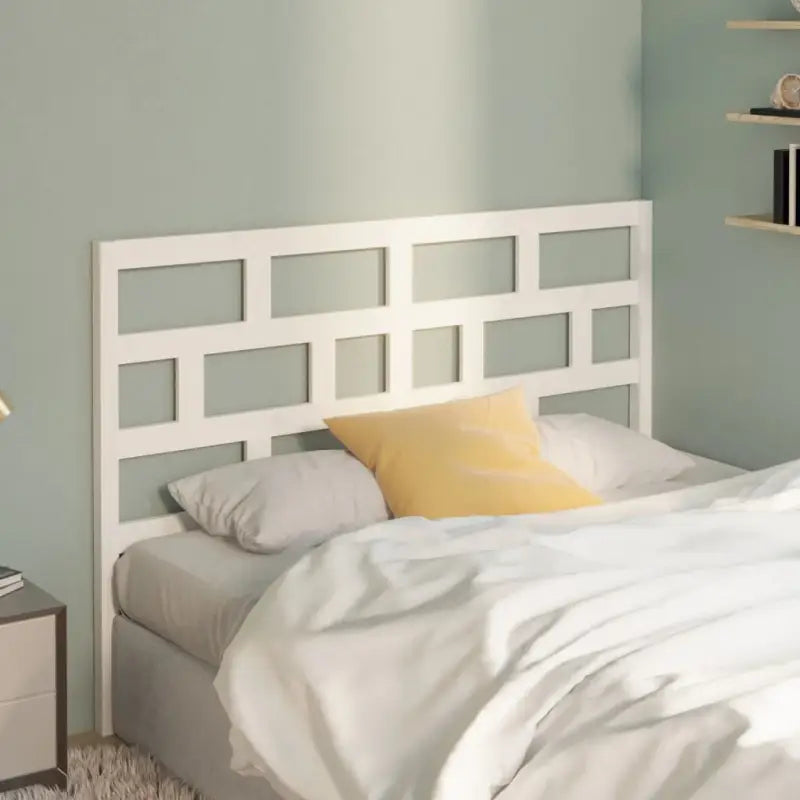Trendy hoofdborden en voetborden van massief grenenhout voor elke slaapkamer - Wit / 146 x 100 cm / 1 - Hoofdborden
