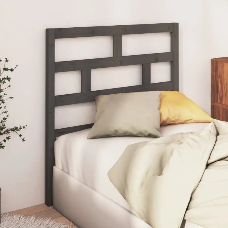 Trendy hoofdborden en voetborden van massief grenenhout voor elke slaapkamer - Grijs / 96 x 100 cm / 1 - Hoofdborden