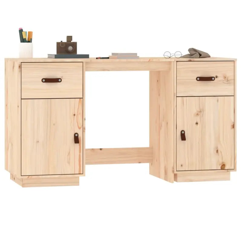 Trendy houten bureau van massief grenenhout voor je woonruimte - Bureaus