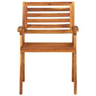 Trendy houten tuinstoelen set van massief acaciahout met sets touwtjes - Tuinstoelen
