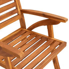 Trendy houten tuinstoelen set van massief acaciahout met sets touwtjes - Tuinstoelen