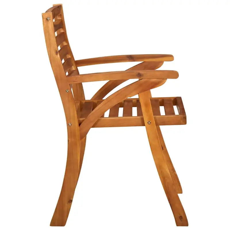 Trendy houten tuinstoelen set van massief acaciahout met sets touwtjes - Tuinstoelen