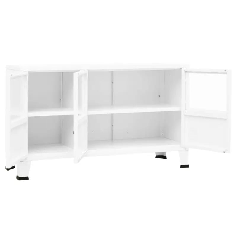 Trendy industrieel dressoir van metaal voor een strakke uitstraling - Wit / 1 - Dressoirs & buffetkasten
