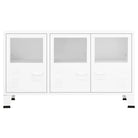Trendy industrieel dressoir van metaal voor een strakke uitstraling - Wit / 1 - Dressoirs & buffetkasten