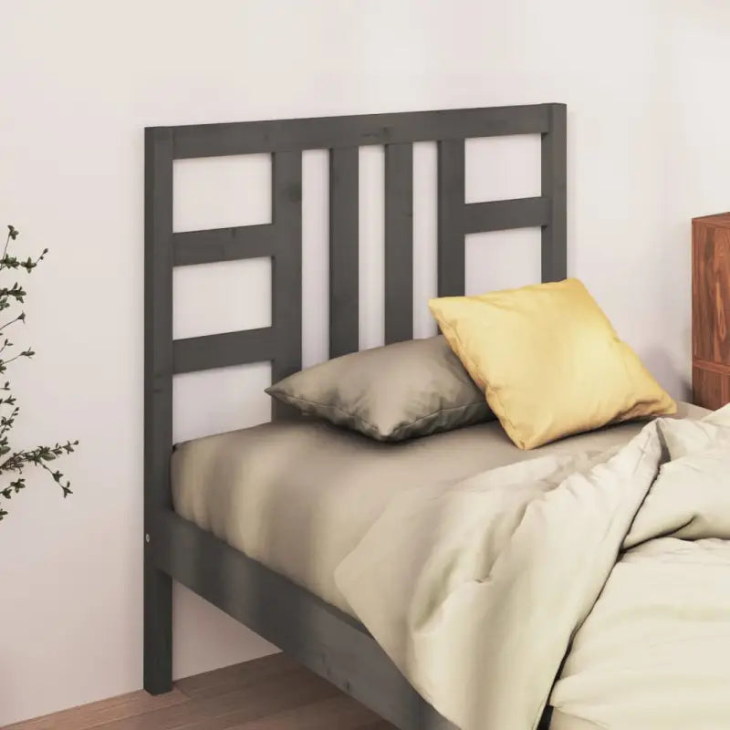 Trendy massief grenenhout hoofdbord voor elke slaapkamer stijl - Grijs / 96 x 100 cm / 1 - Hoofdborden en voetborden