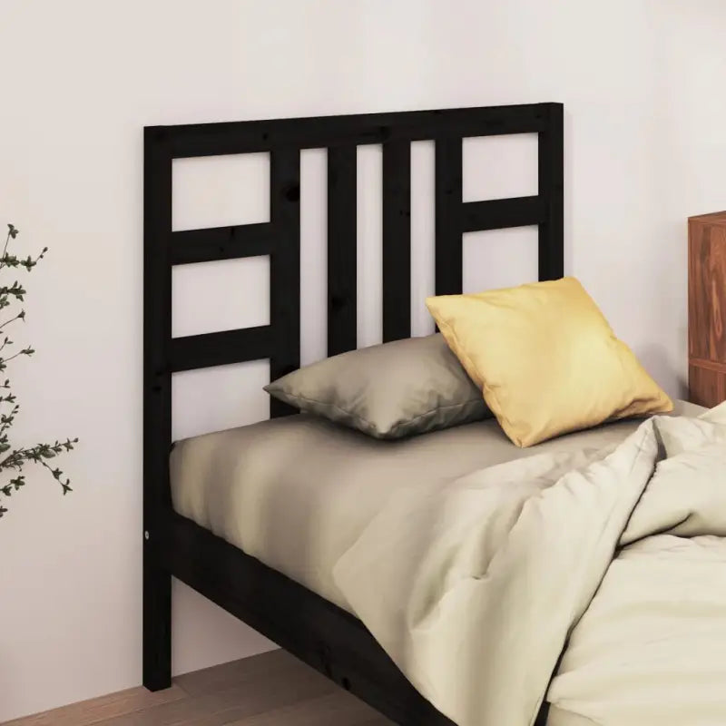 Trendy massief grenenhout hoofdbord voor elke slaapkamer stijl - Zwart / 106 x 100 cm / 1 - Hoofdborden en voetborden