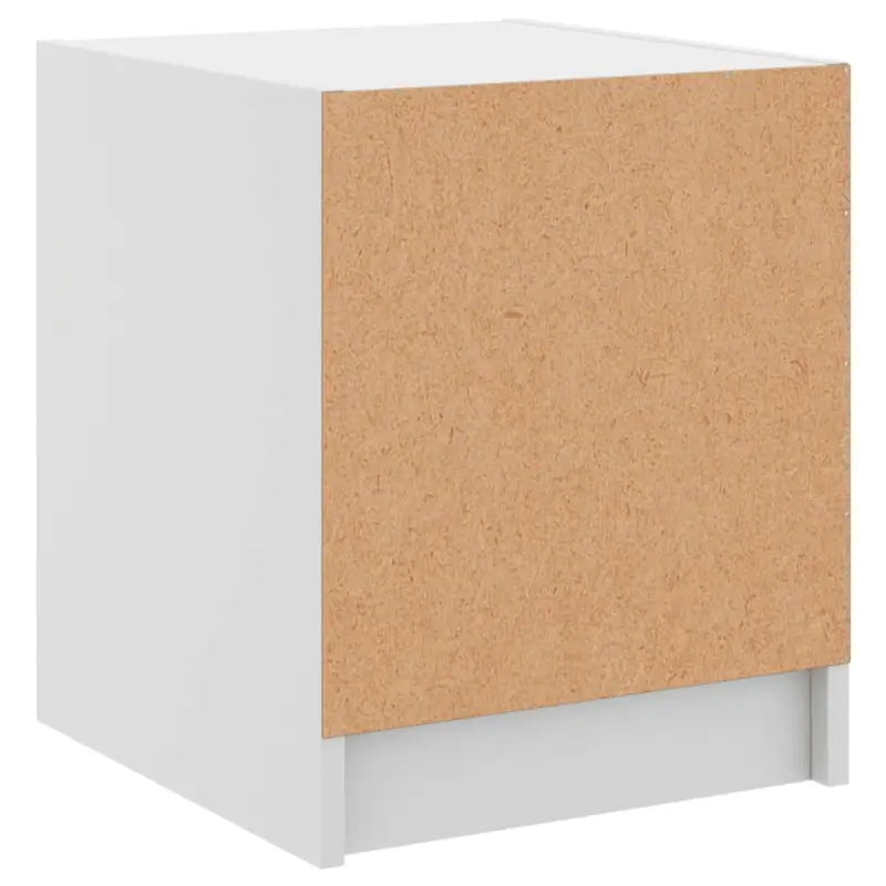Trendy nachtkastje met glazen deur en stabiel blad voor kleine spullen - Nachtkastjes
