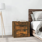 Trendy nachtkastje met stabiel blad en hoogwaardig bewerkt hout - Gerookt eiken / 1 - Opbergkasten & lockerkasten