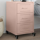 Trendy Nachtkastje met stabiel koudgewalst staal frame - Roze / 1 - Nachtkastjes