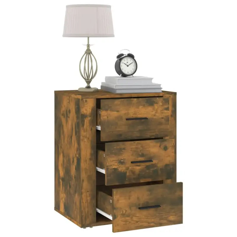 Trendy nachtkastje van bewerkt hout voor gemakkelijk schoon en stijlvol gebruik - Nachtkastjes