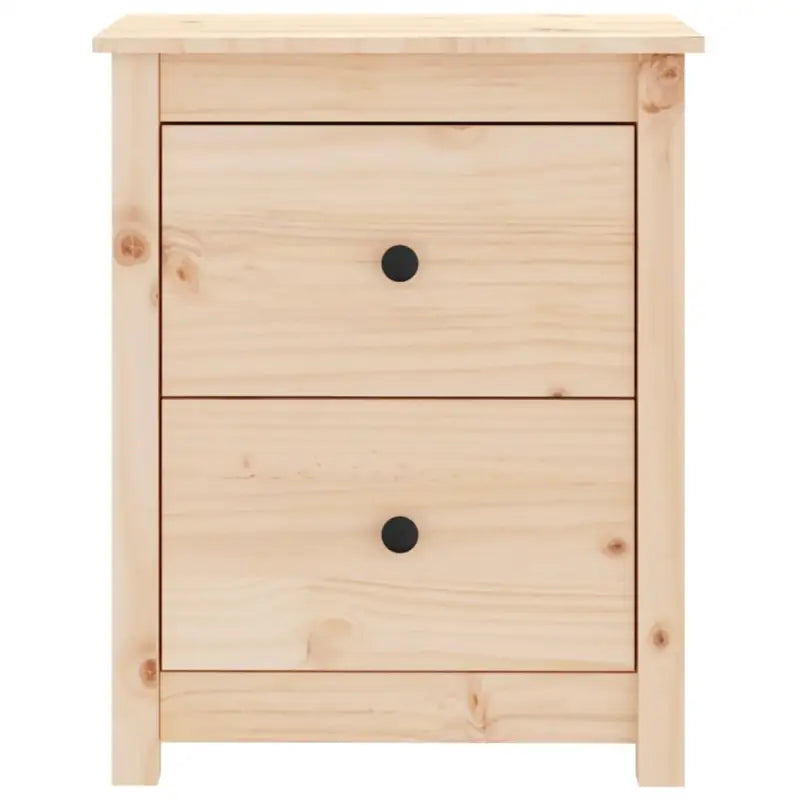 Trendy nachtkastje van massief grenenhout met strak design - Nachtkastjes