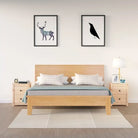 Trendy nachtkastje van massief grenenhout met strak design - Naturel / 2 - Nachtkastjes