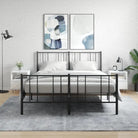 Trendy nachtkastjes met bewerkt hout en metalen poten voor een strak interieur - Hoogglans wit / 2 - Nachtkastjes