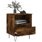 Trendy nachtkastjes met bewerkt hout en metalen poten voor een strak interieur - Nachtkastjes