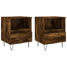 Trendy nachtkastjes met bewerkt hout en metalen poten voor een strak interieur - Nachtkastjes