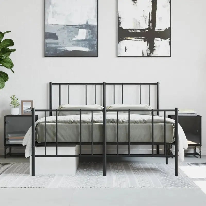 Trendy nachtkastjes met glazen deuren en stabiel blad - Zwart / 2 - Nachtkastjes