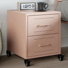 Trendy nachtkastjes met stabiel koudgewalst staal frame - Roze / 1 - Nachtkastjes