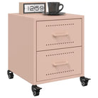 Trendy nachtkastjes met stabiel koudgewalst staal frame - Roze / 2 - Nachtkastjes